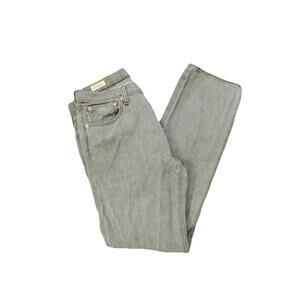 Levi's Premium 501 Men's Original Straight Jeans 33x32, Gray Denim, Button Fly